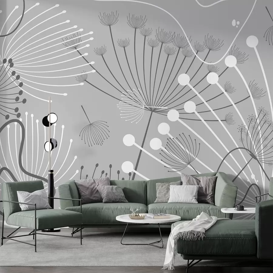 murales de pared flores abstractas w04702v3