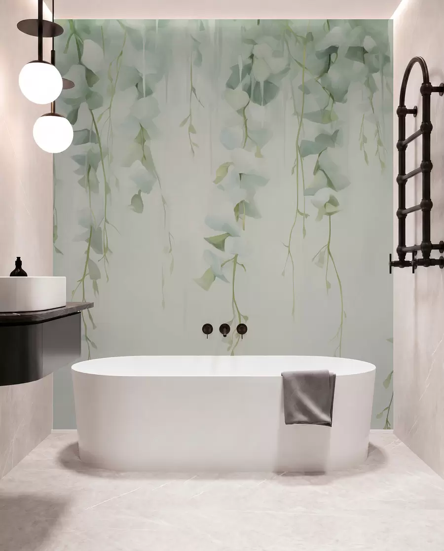 murales de pared Ramas colgantes con hojas w04722