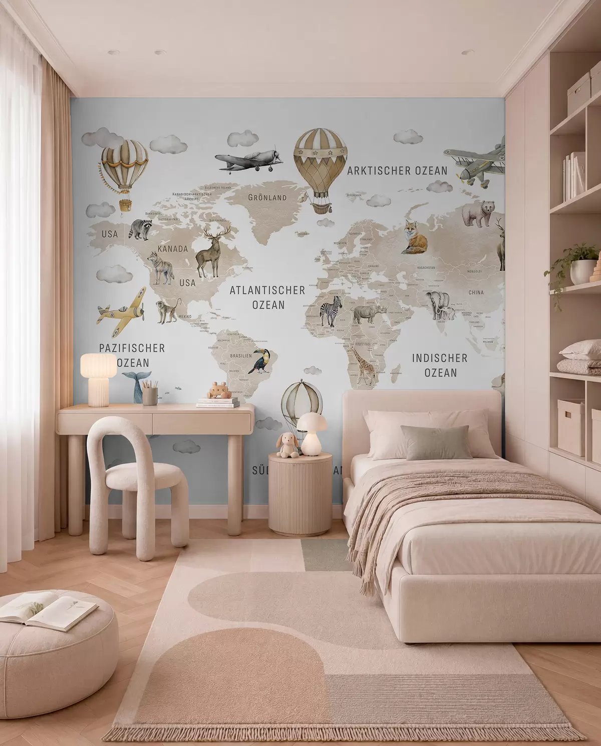 murales de pared Atlas beige en alemán c00001dev2