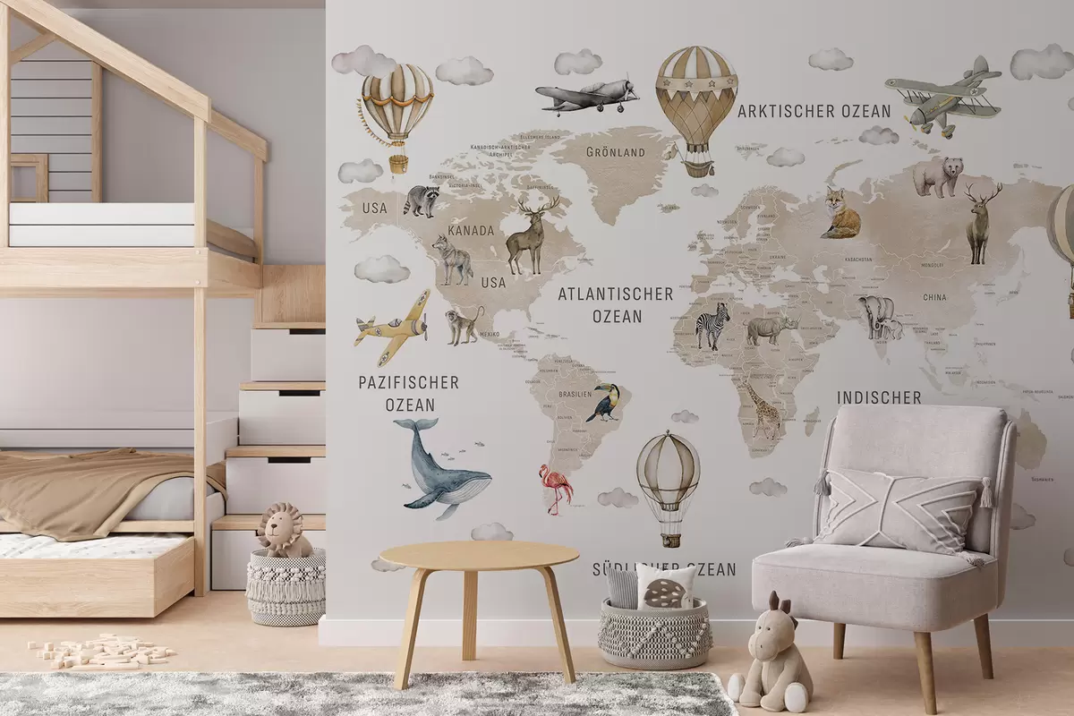 murales de pared Atlas beige en alemán c00001dev2