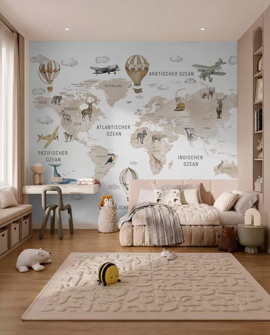 murales de pared Atlas beige en alemán c00001dev2
