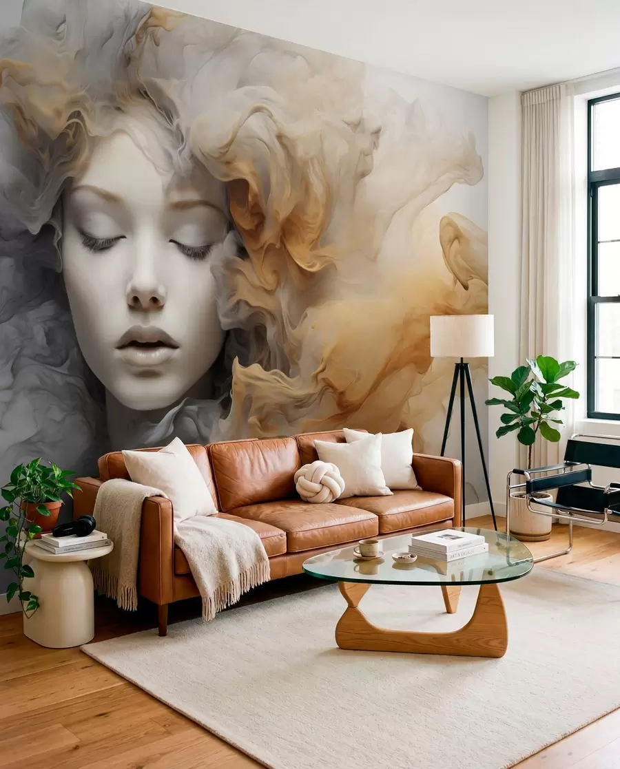 murales de pared Vestido de niña w04798