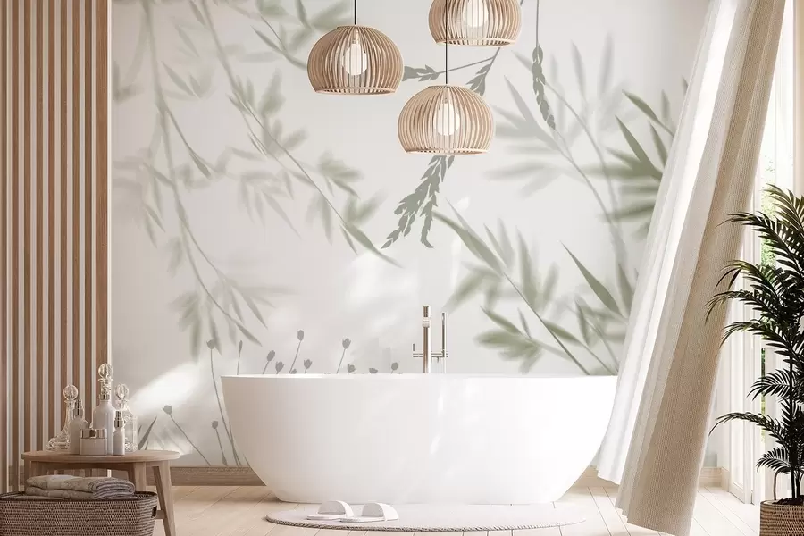 murales de pared Siluetas de follaje w04850