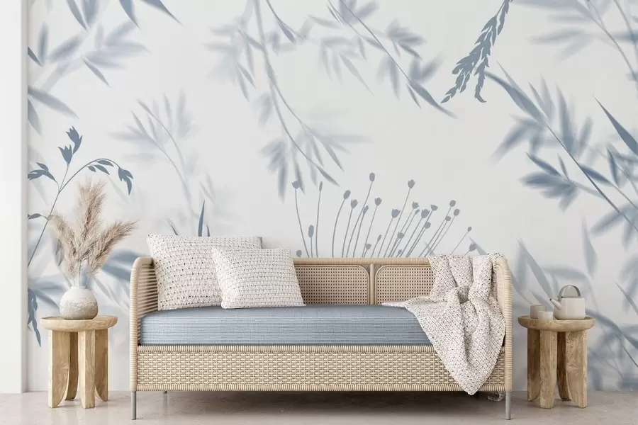 murales de pared Siluetas de follaje w04850v2