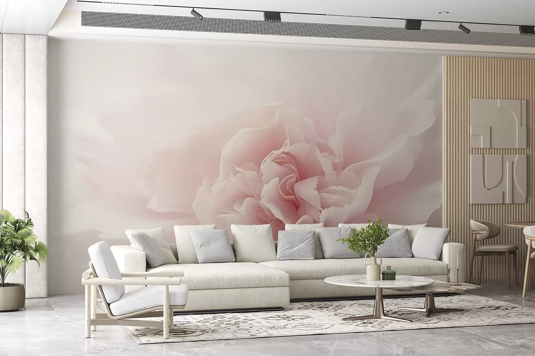 murales de pared Pétalos, flor grande w04891