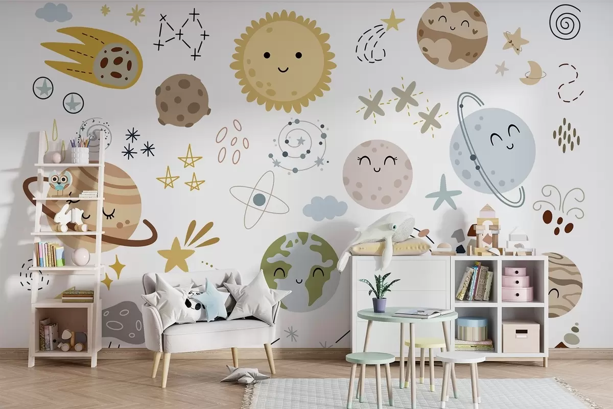 murales de pared Planetas y estrellas, espacio w04893
