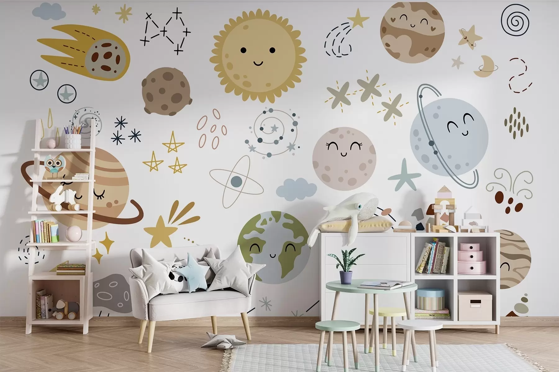 murales de pared Planetas y estrellas, espacio w04893