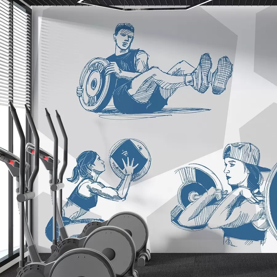 murales de pared Atletas w04909