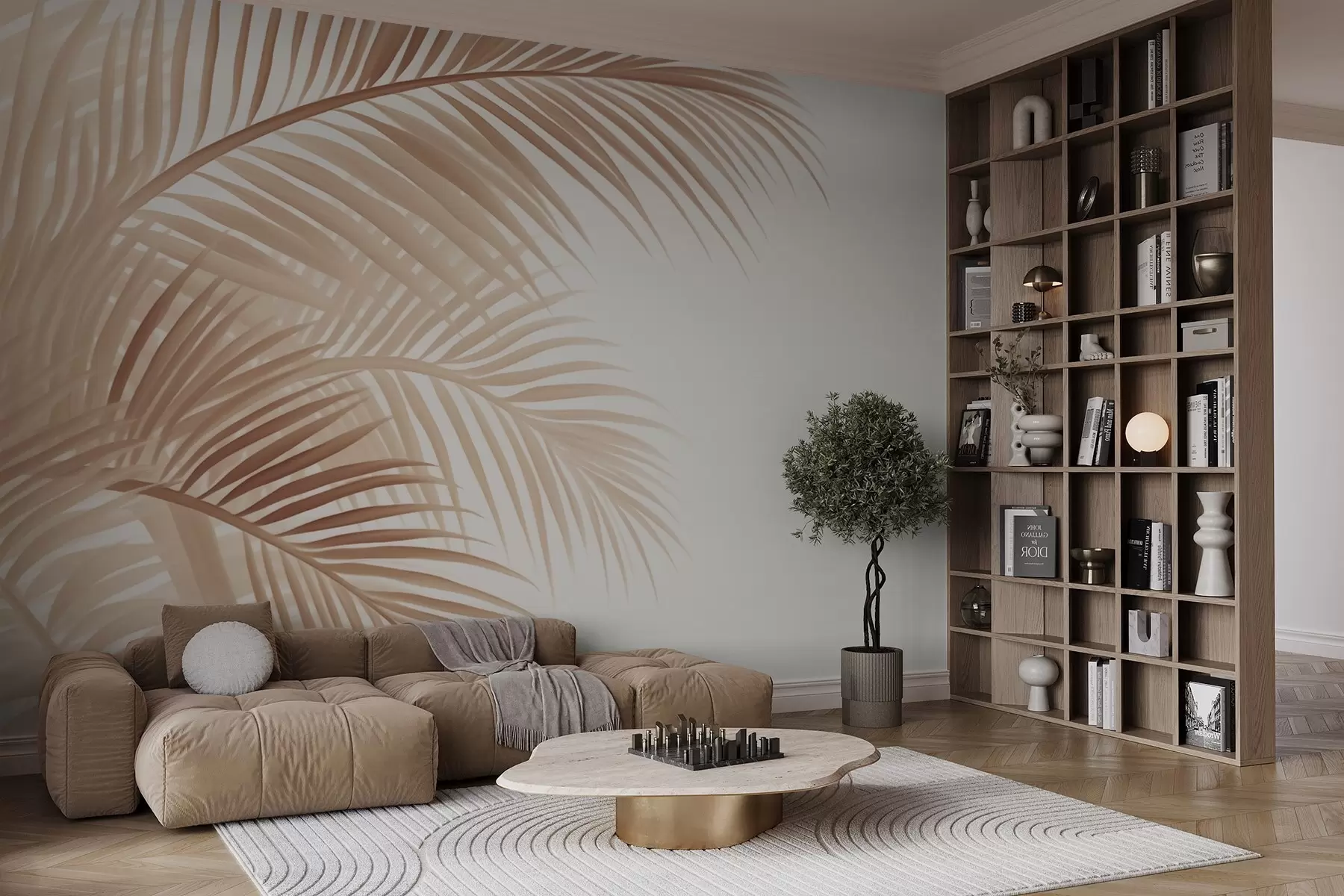 murales de pared Hojas de helecho w04884