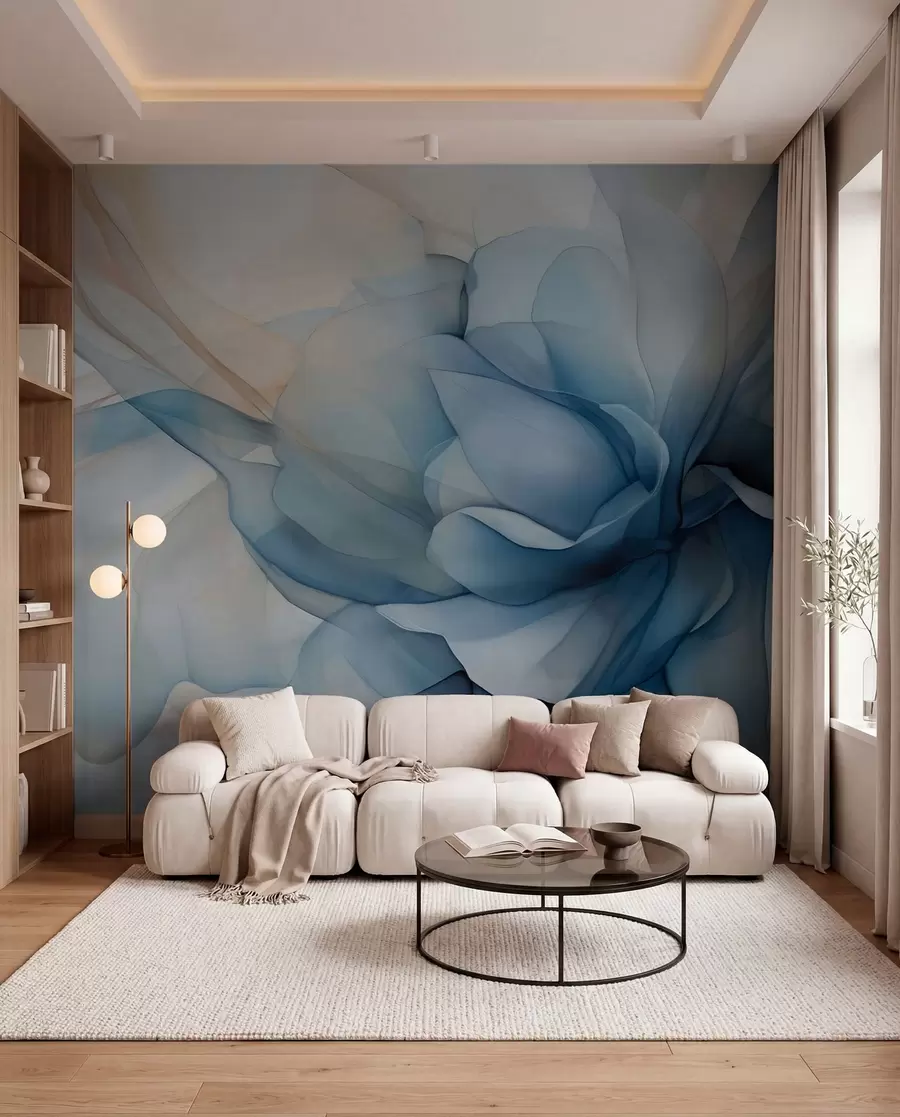 murales de pared Delicado velo floral w04944