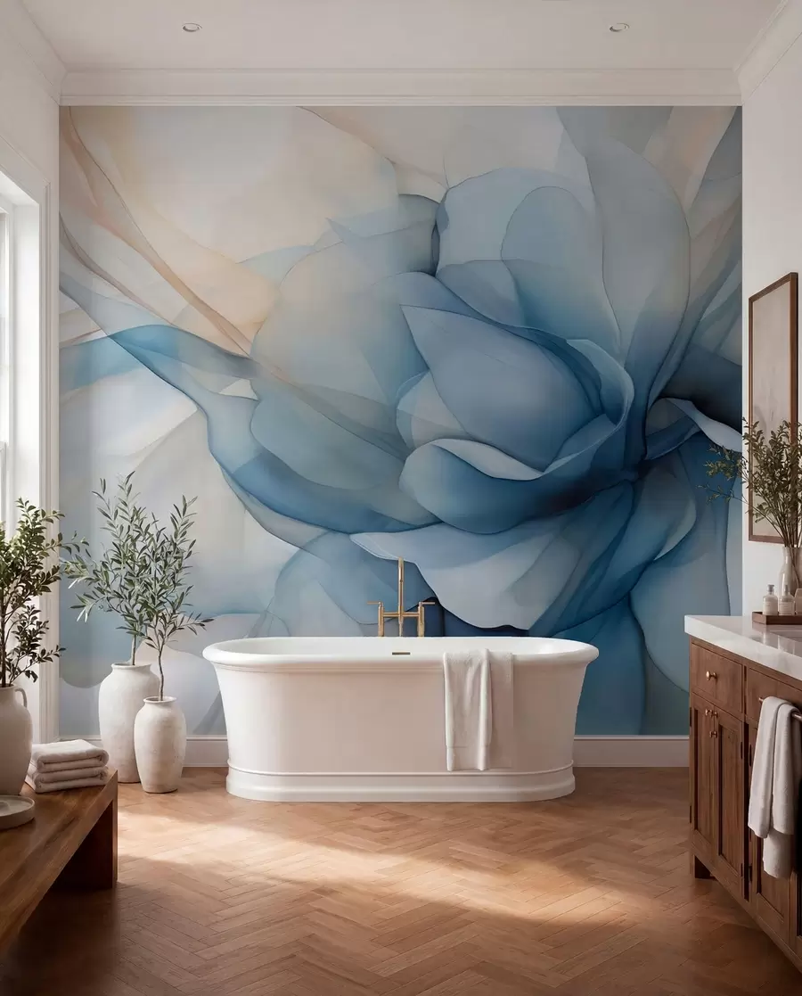 murales de pared Delicado velo floral w04944