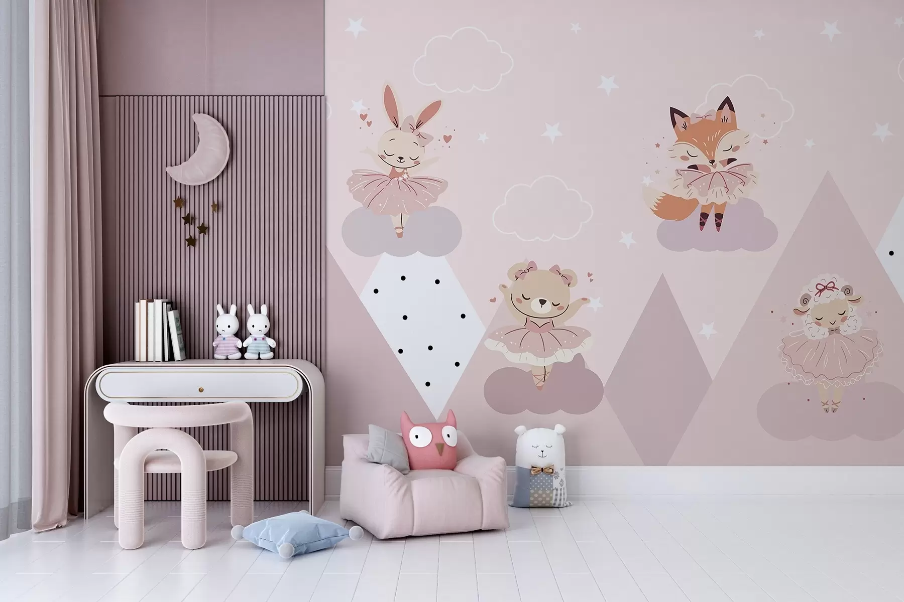 murales de pared Bailarinas animales w04929