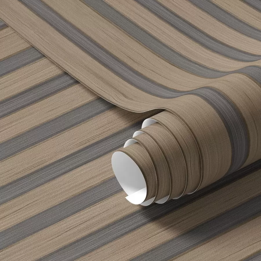 murales de pared Lamas verticales de madera con inserciones gris oscuro a00991