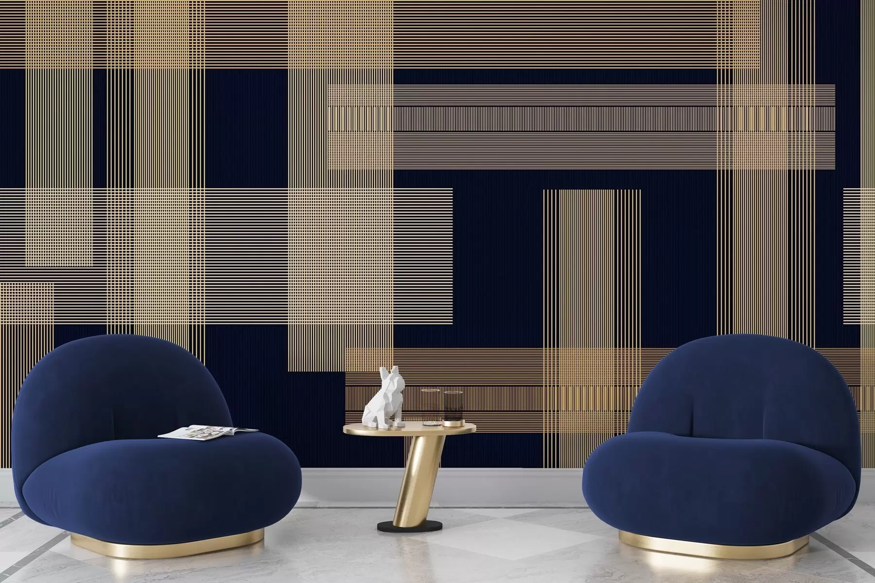 murales de pared Armonía geométrica w05014v2