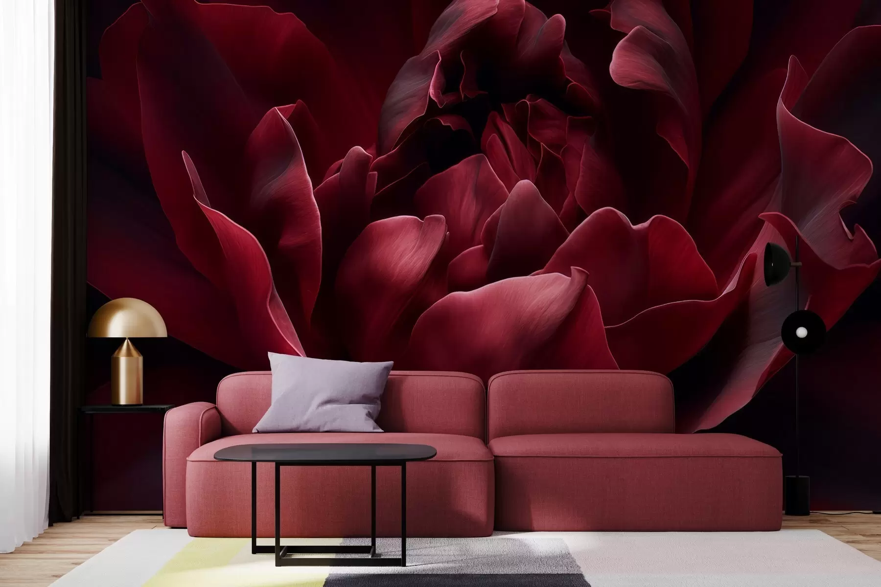 murales de pared Susurro de pétalos w05040v1