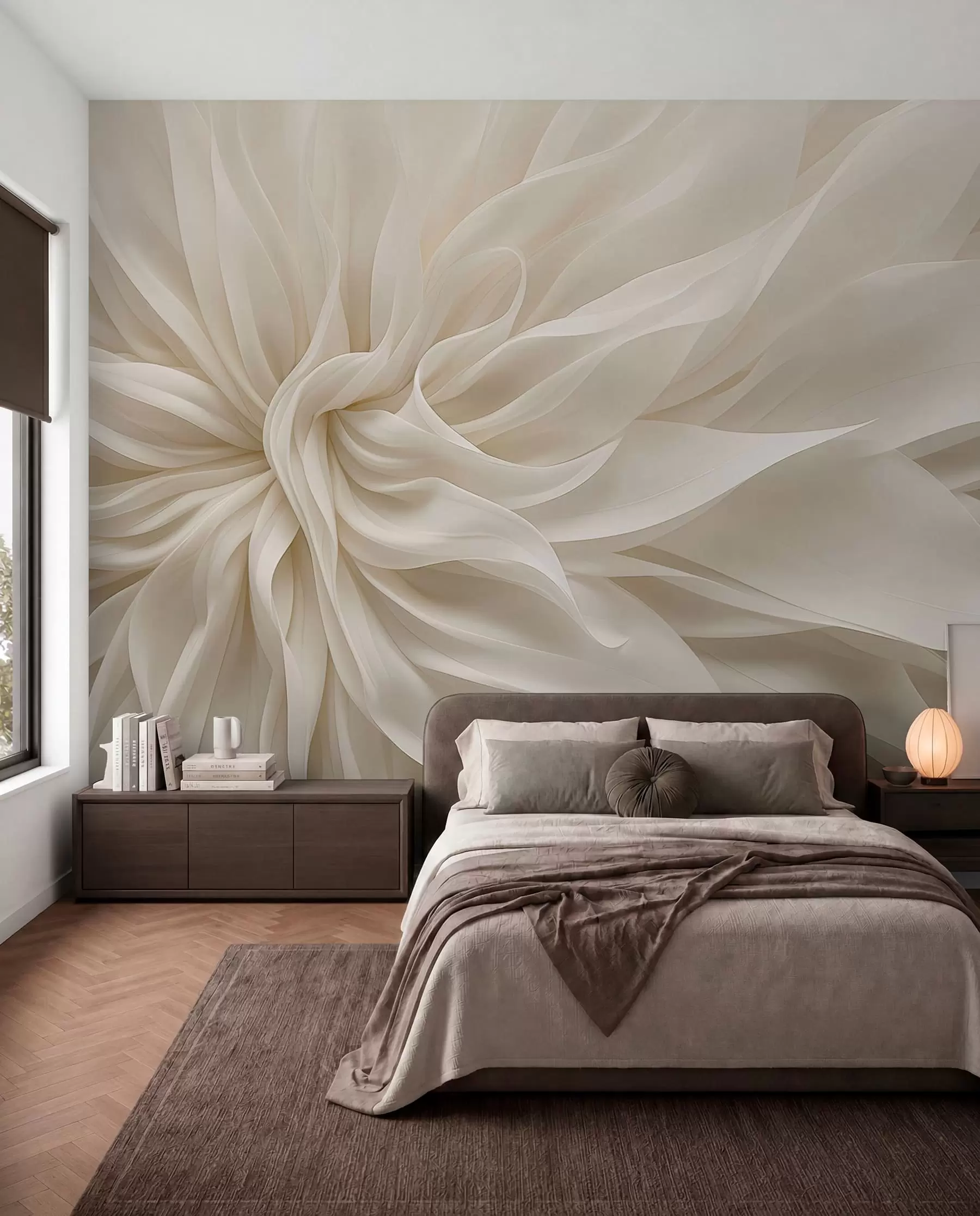 murales de pared Remolino de pétalos sedosos w05050