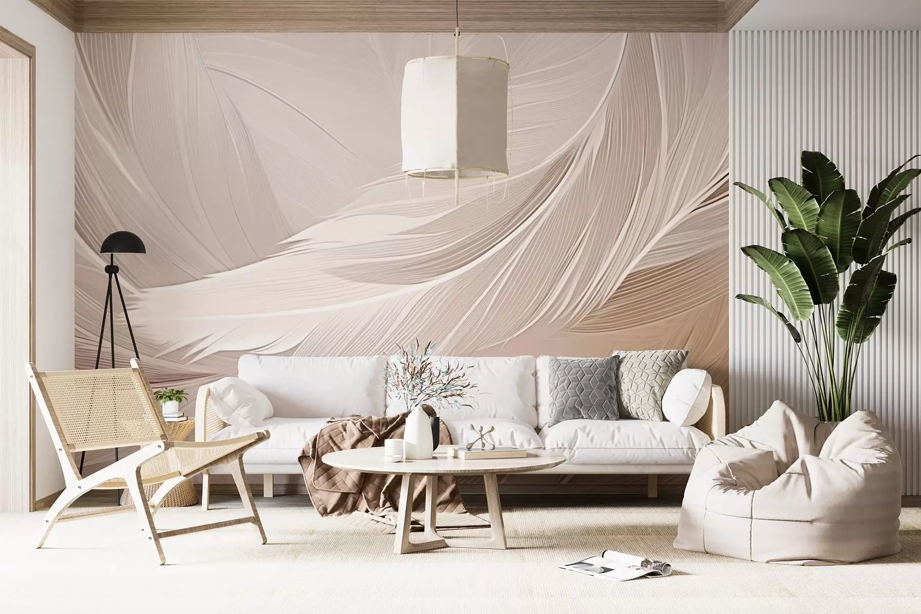murales de pared Plumas w05104