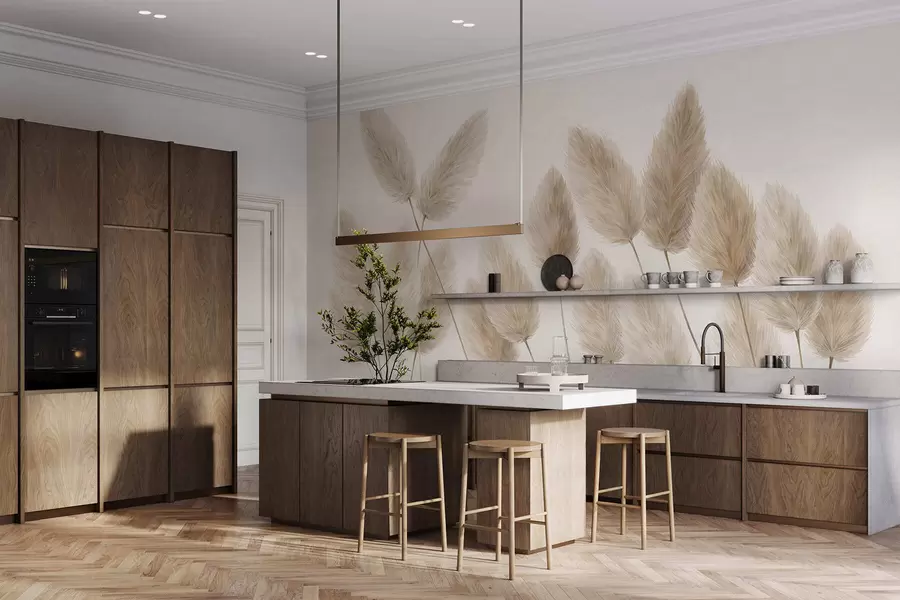 murales de pared Espiguillas de campo w05175