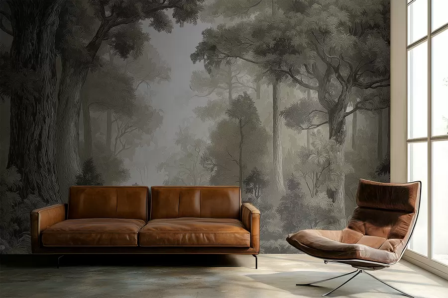 murales de pared Bosque caducifolio w05196v1