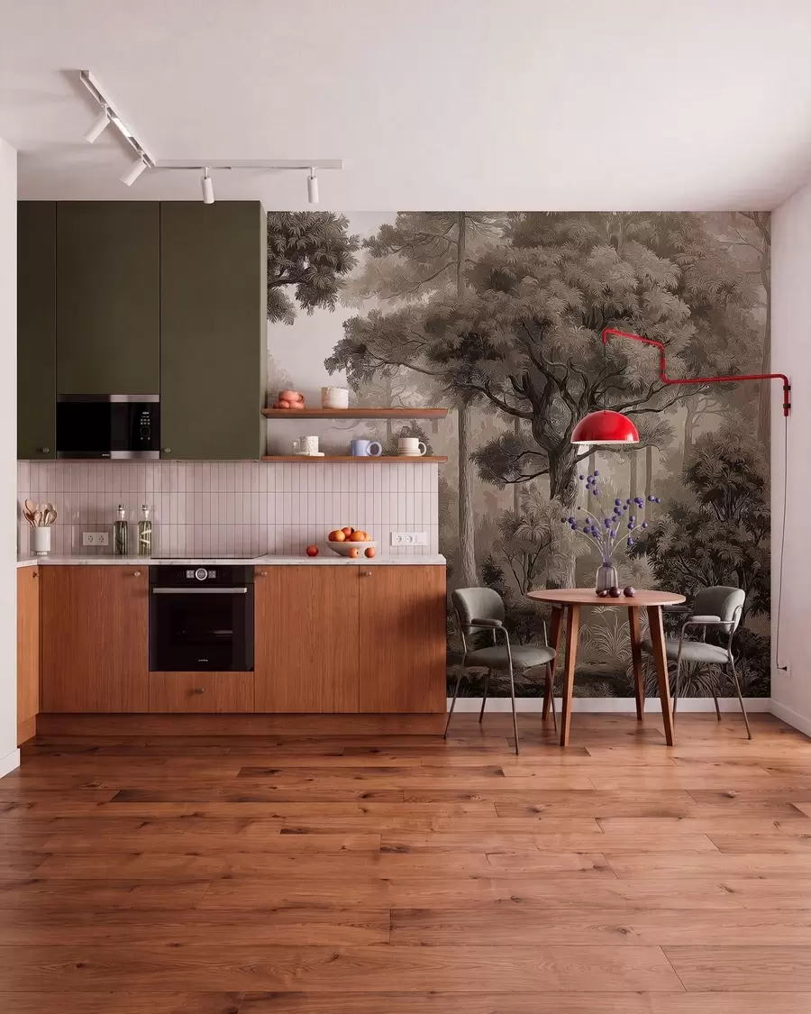 murales de pared Bosque caducifolio w05196v1