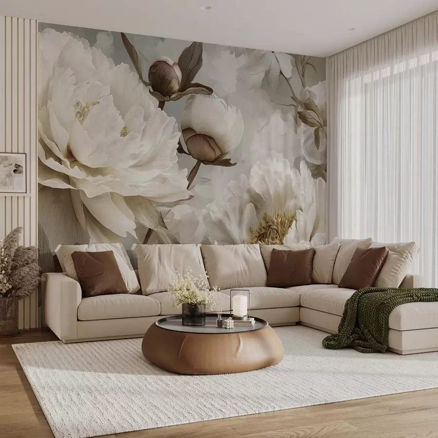 murales de pared Peonías grandes w09689