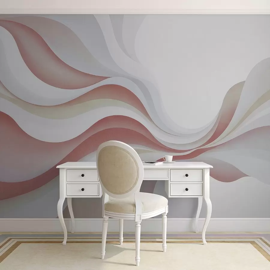 murales de pared Ondas suaves y elegantes w05245