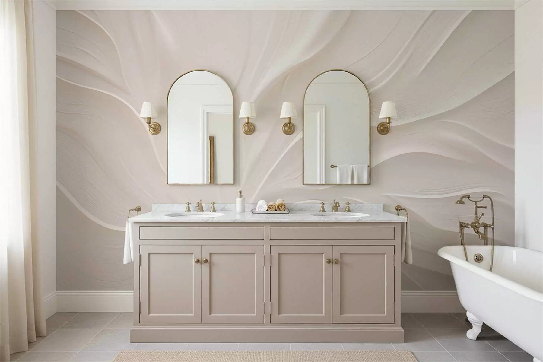 murales de pared Delicadas hojas translúcidas en una rama w05267