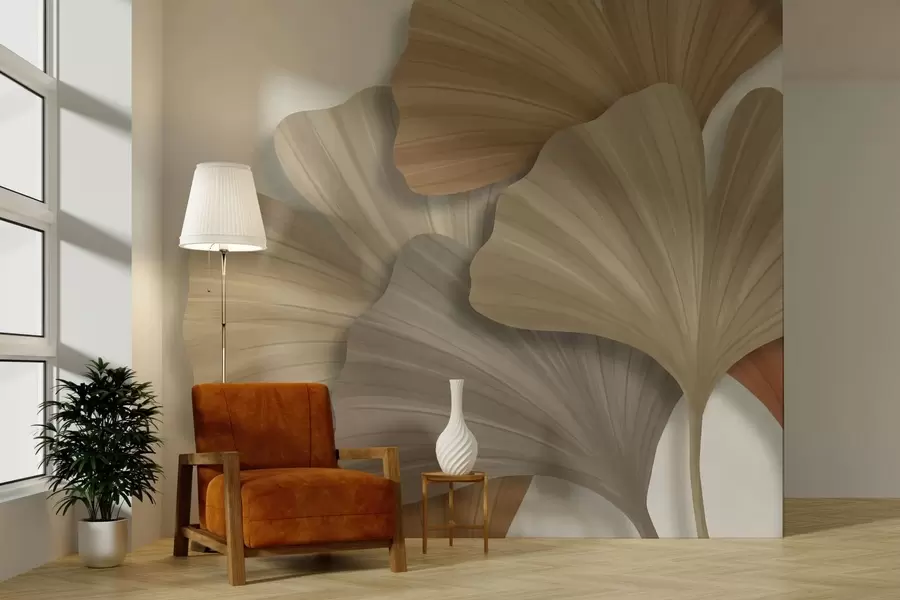 murales de pared Hojas grandes w05288