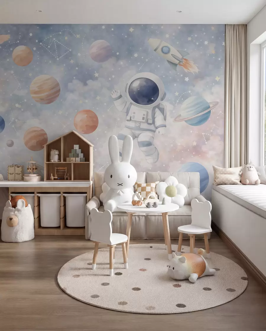 murales de pared Viaje del pequeño astronauta w05233