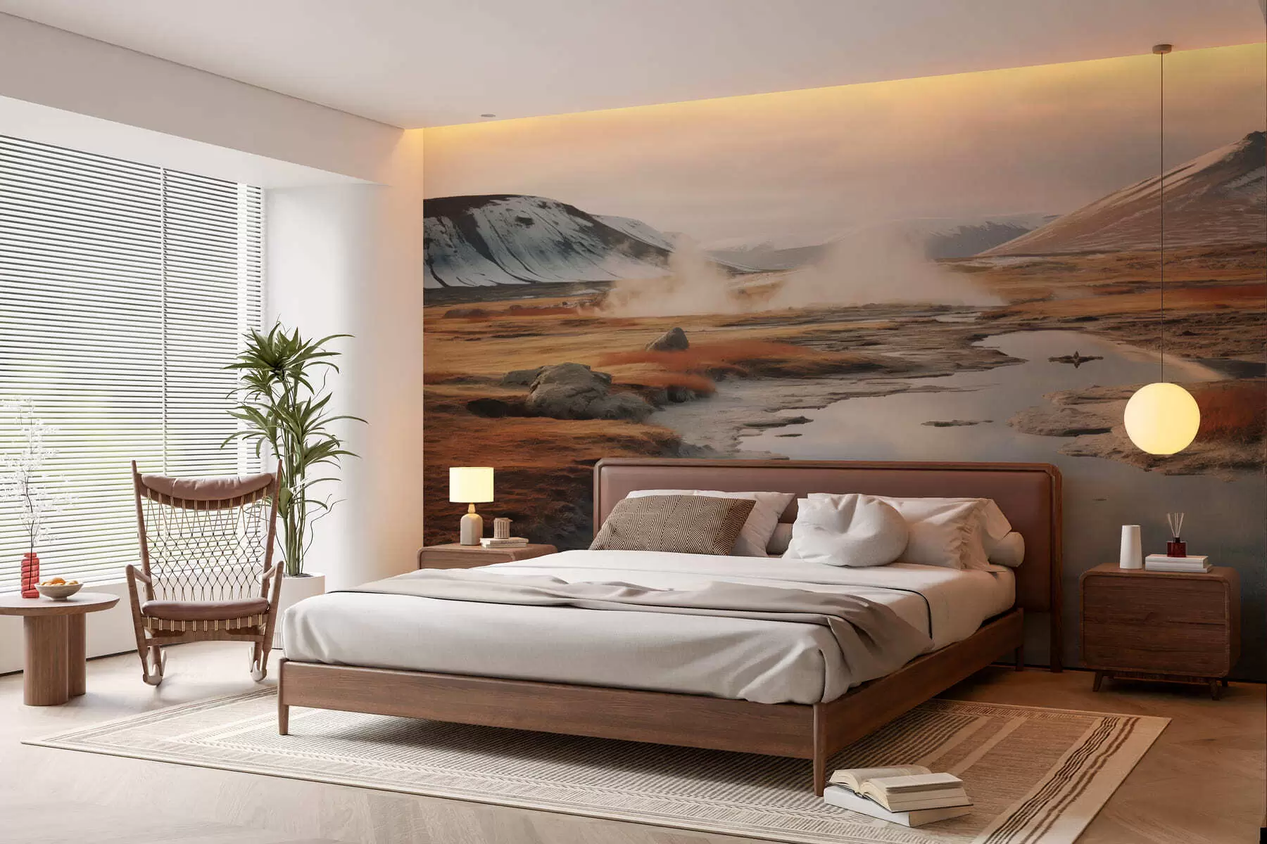 murales de pared Valle fluvial w05365