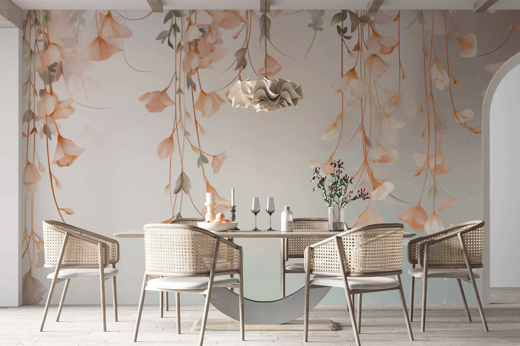 murales de pared Ramas florales colgantes w05344