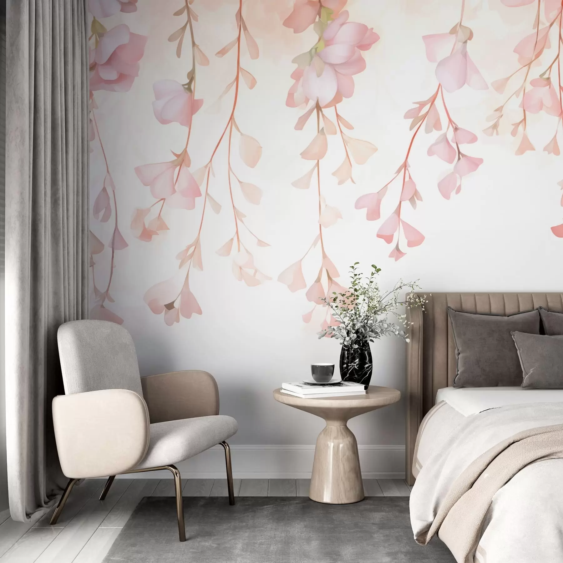 murales de pared Delicadas flores colgantes w05345