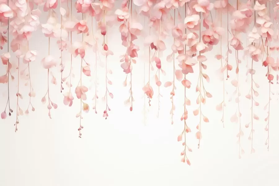 murales de pared Patrón floral colgante w05343