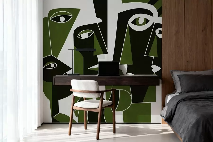 murales de pared Rostros al estilo africano w05446v3