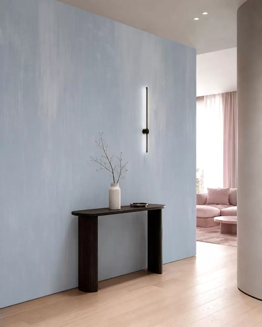 murales de pared Fondo azul claro con una suave textura vertical w05121v1