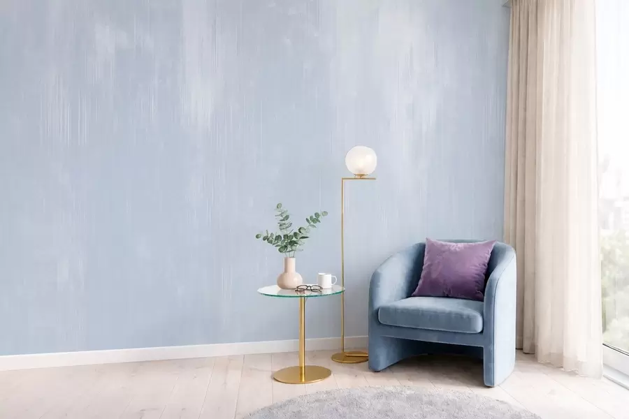 murales de pared Fondo azul claro con una suave textura vertical w05121v1