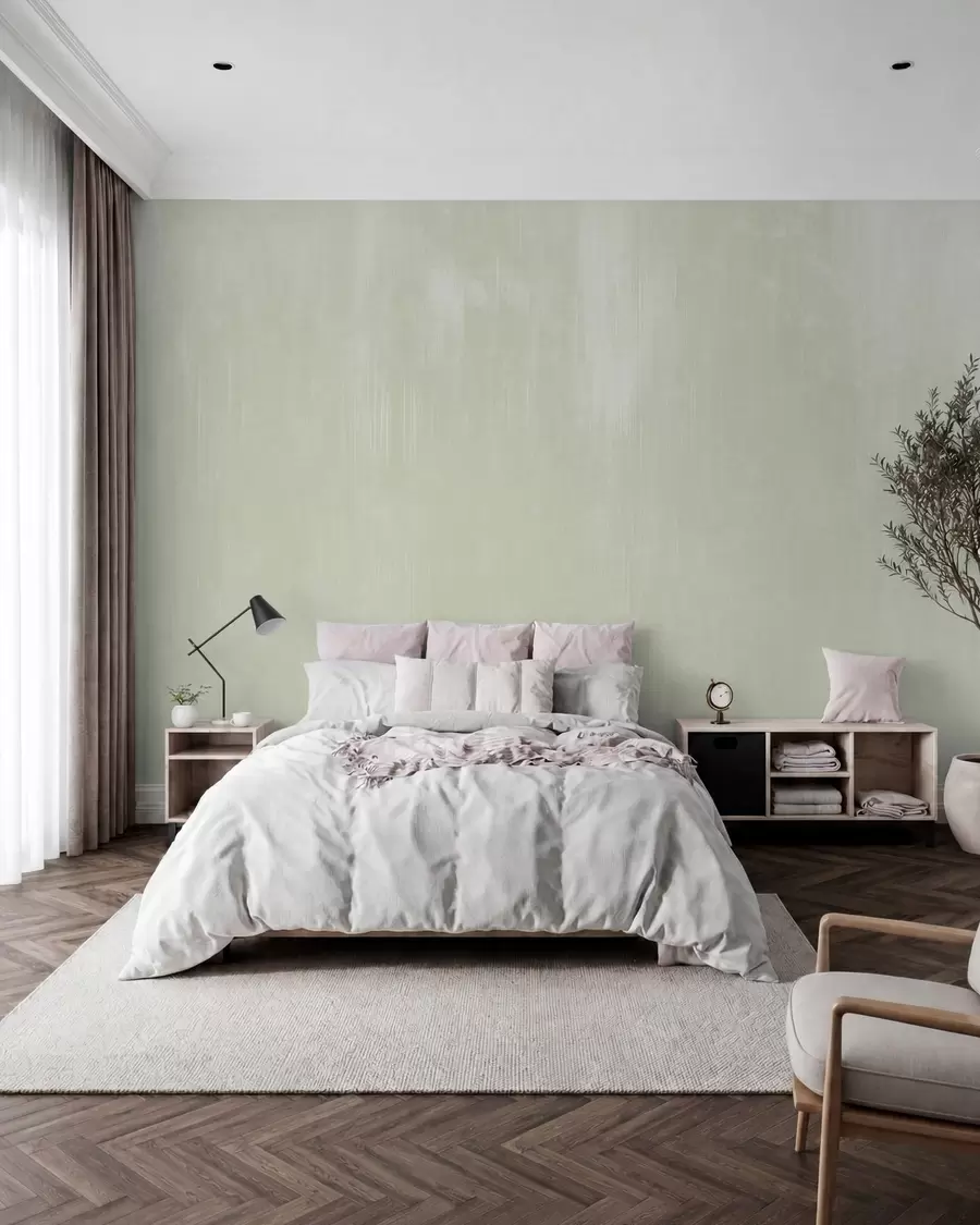 murales de pared Fondo verde pálido con una ligera textura vertical w05121v3