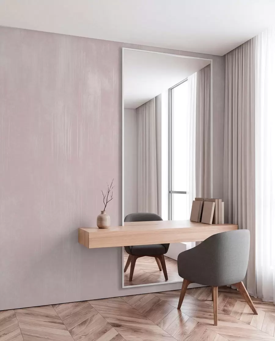 murales de pared Fondo rosa suave con una delicada textura vertical w05121v2