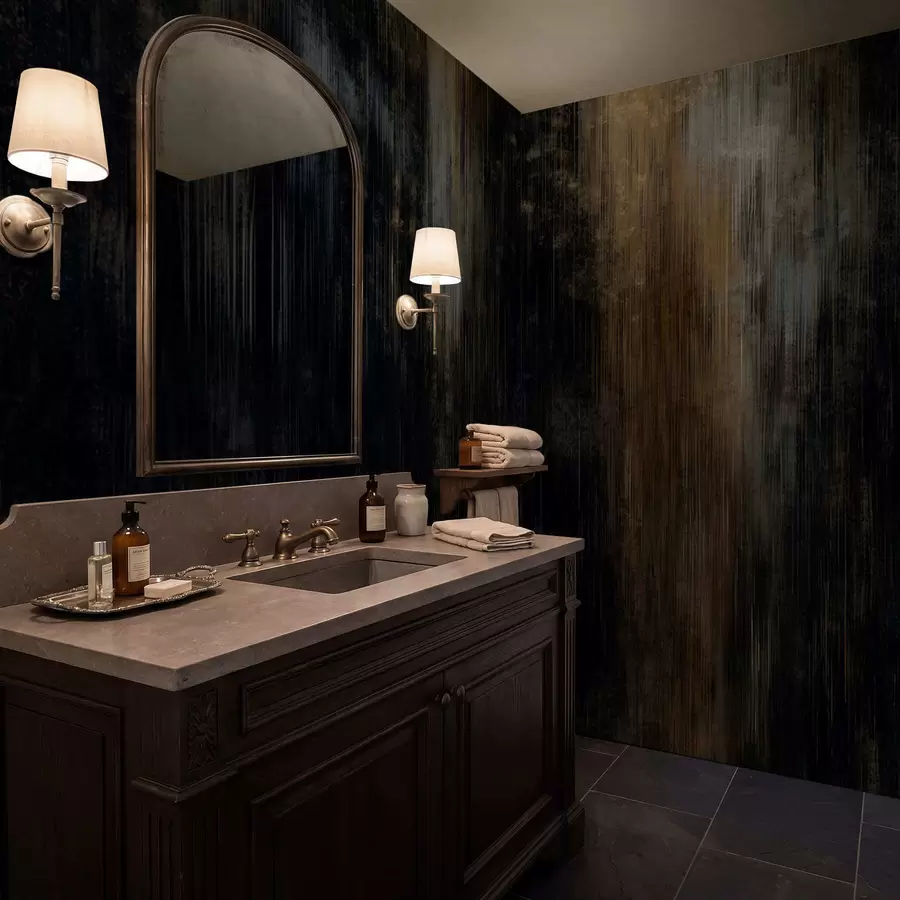 murales de pared Fondo abstracto oscuro con rayas verticales w05121v5