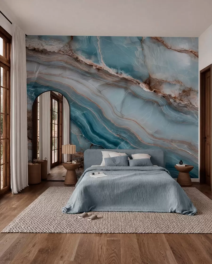 murales de pared Ondas de mármol w05488
