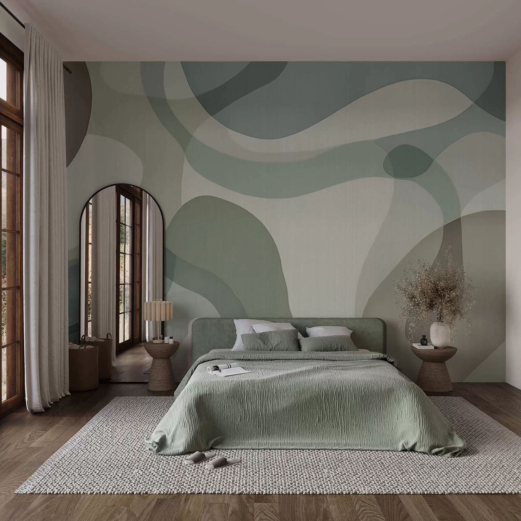 murales de pared Líneas suaves w05479