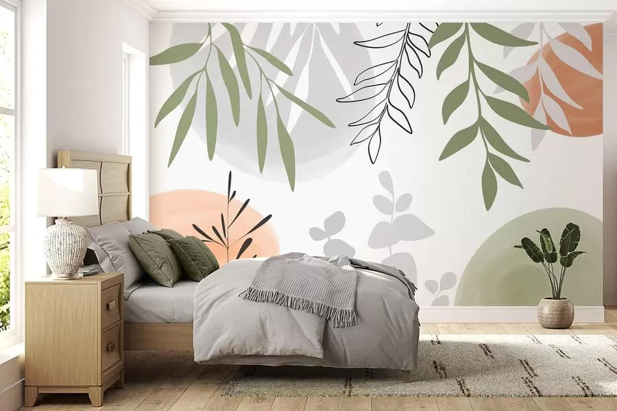 murales de pared Vegetación abstracta w05506