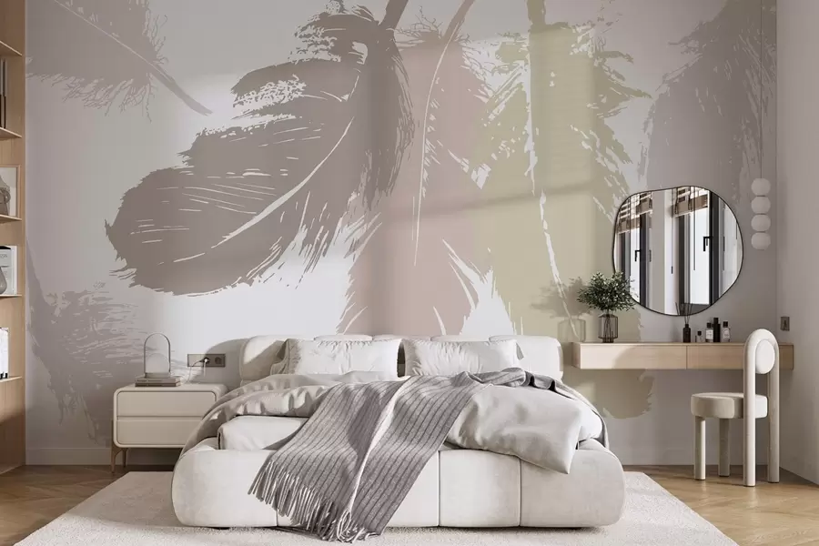murales de pared Plumas w05549