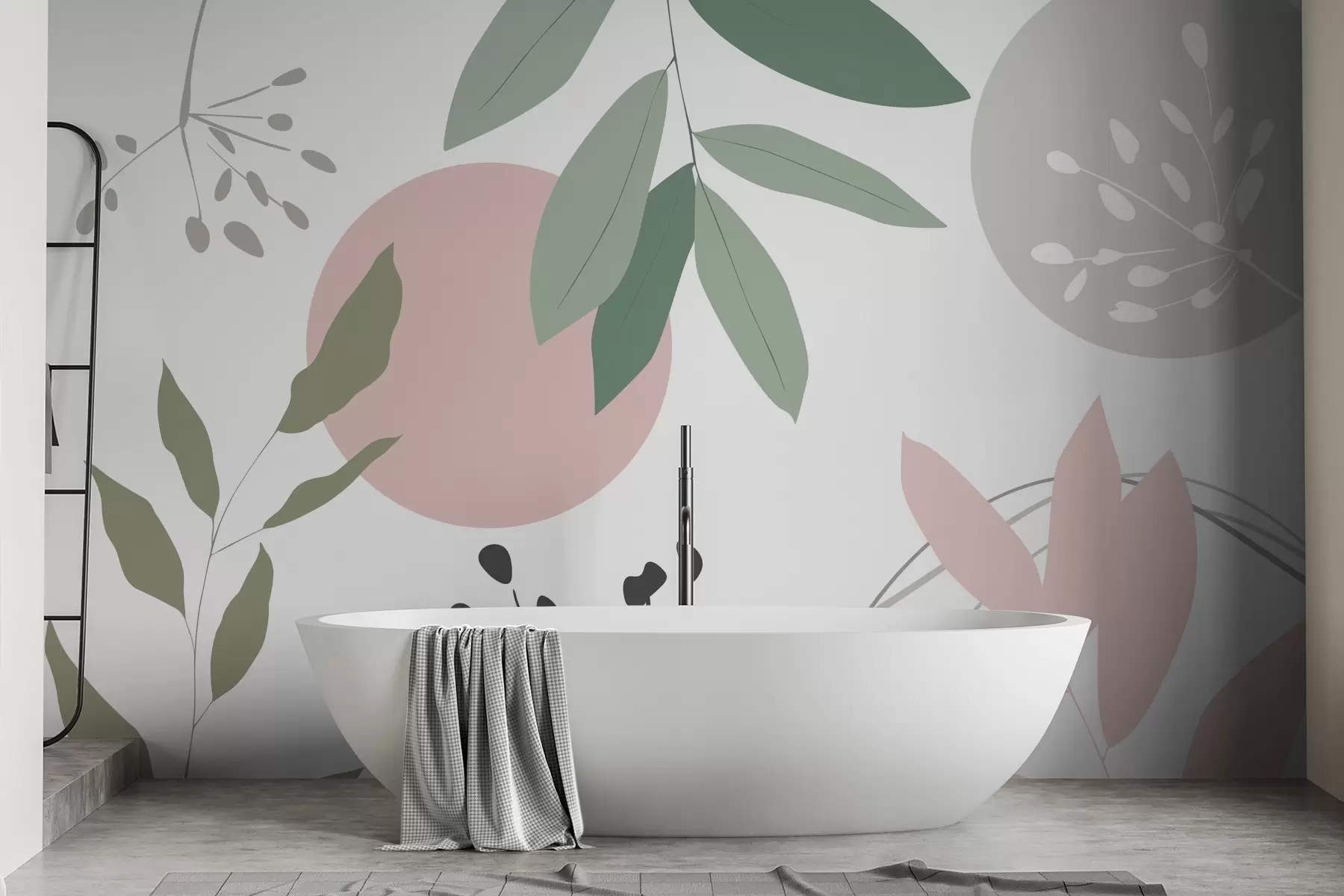 murales de pared Abstracción con plantas w05552