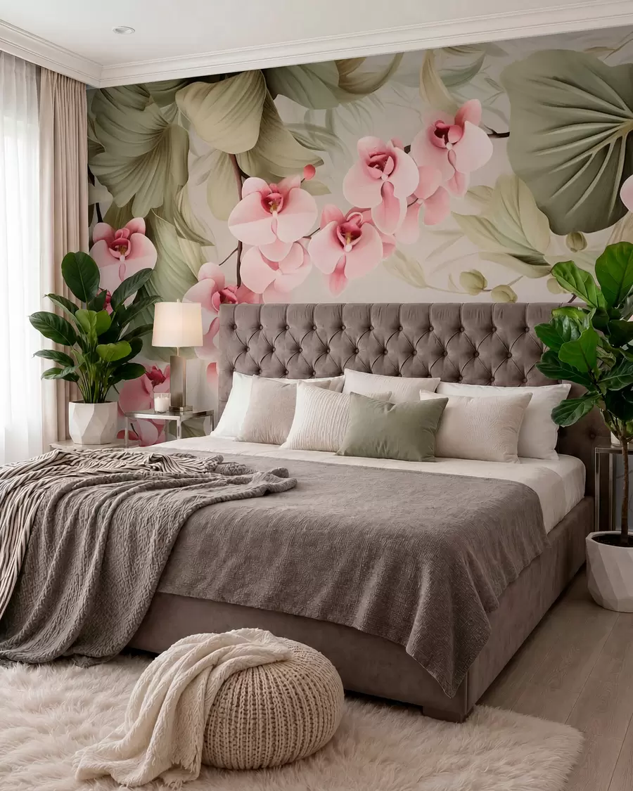 murales de pared Orquídeas, plantas colgantes w05619