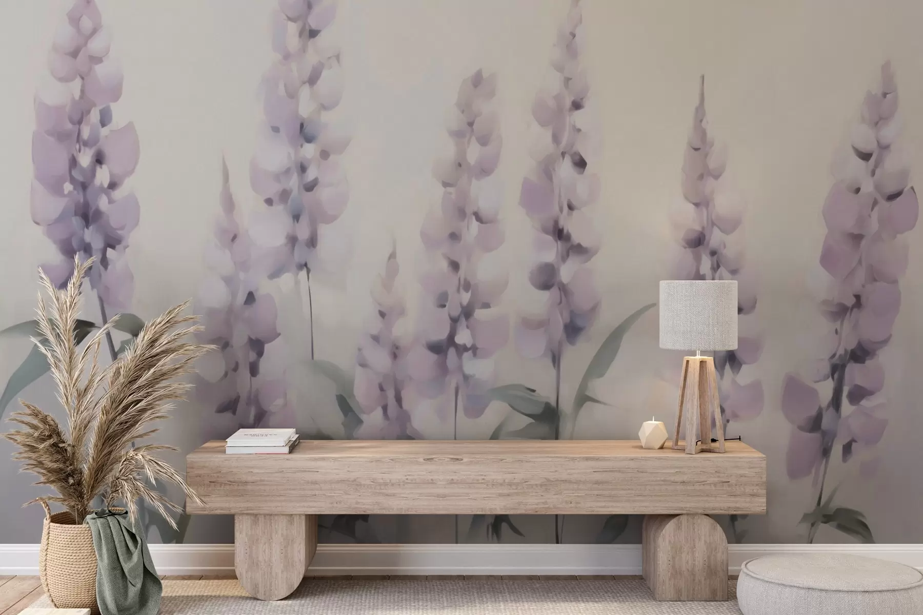 murales de pared Flores abstractas imitación de pintura w05661