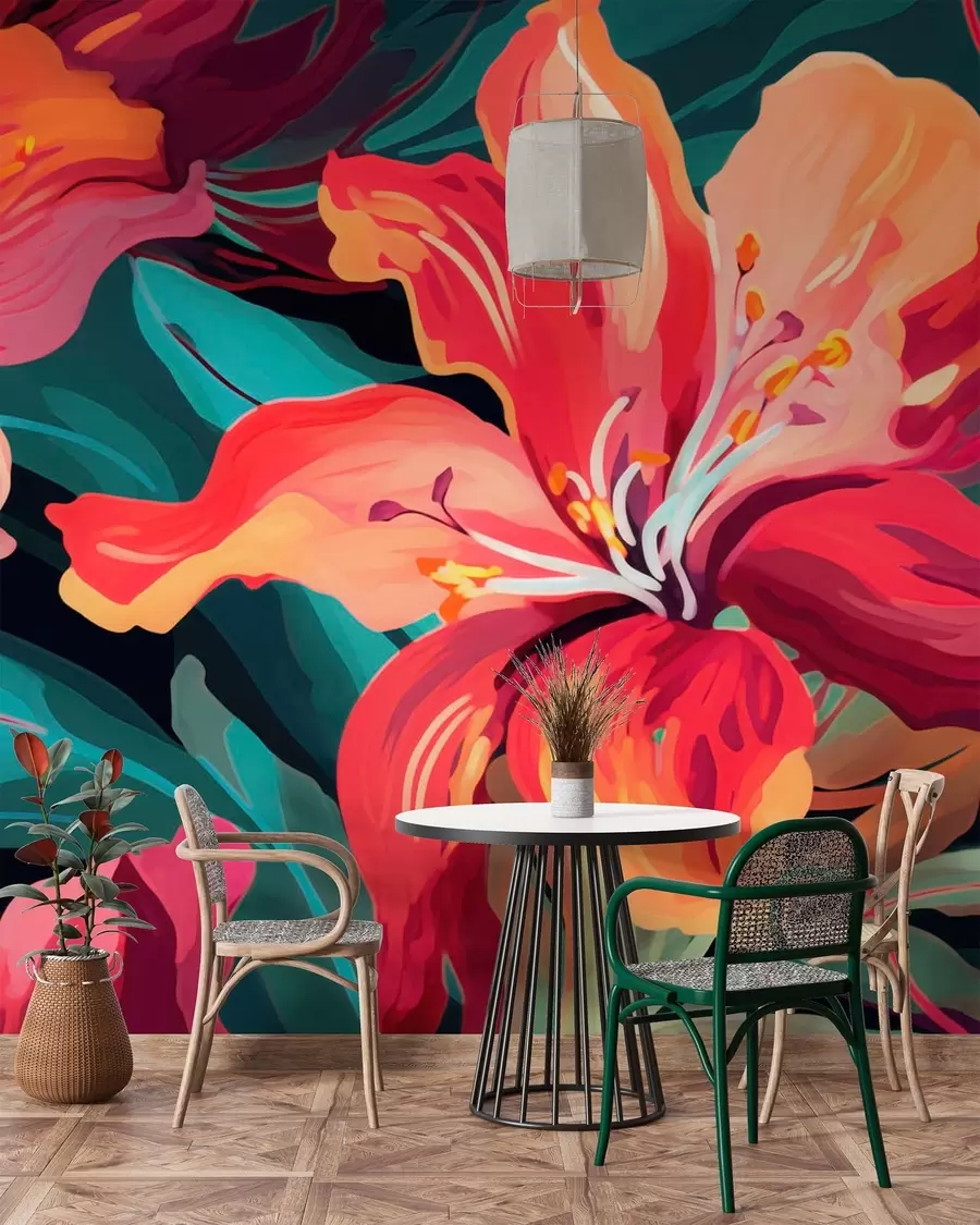 murales de pared Lirios w05675