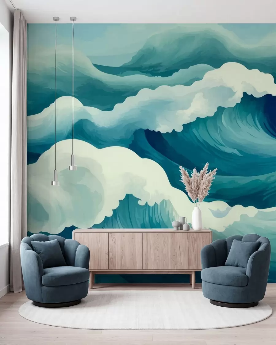 murales de pared Corrientes marinas w05476