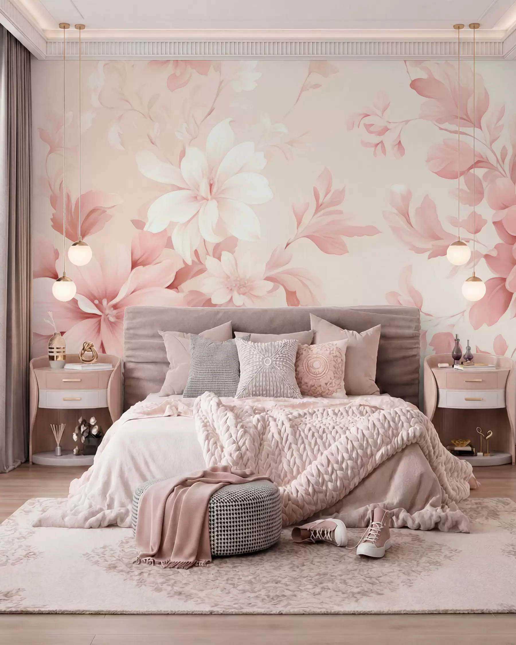 murales de pared Flores clásicas w05437