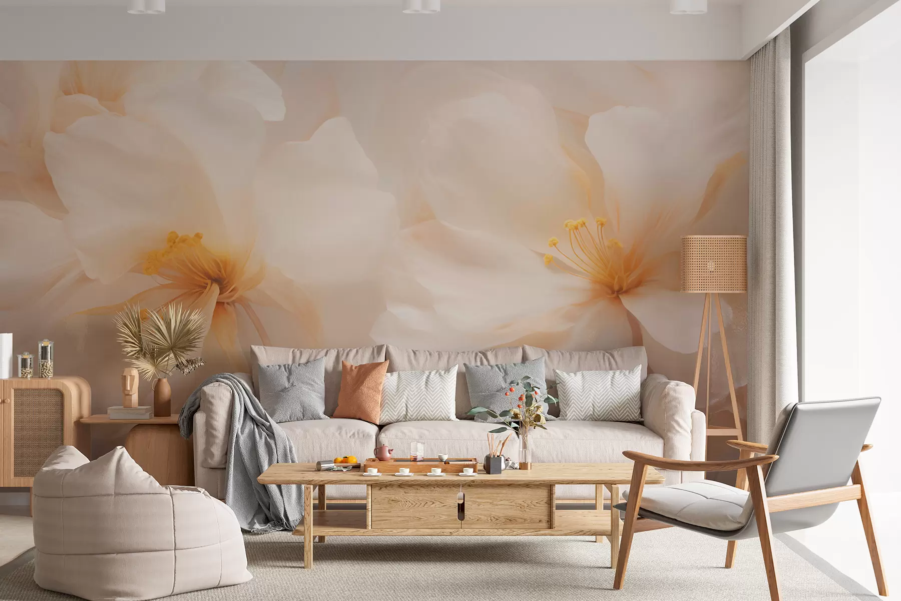 murales de pared Flores grandes w05615